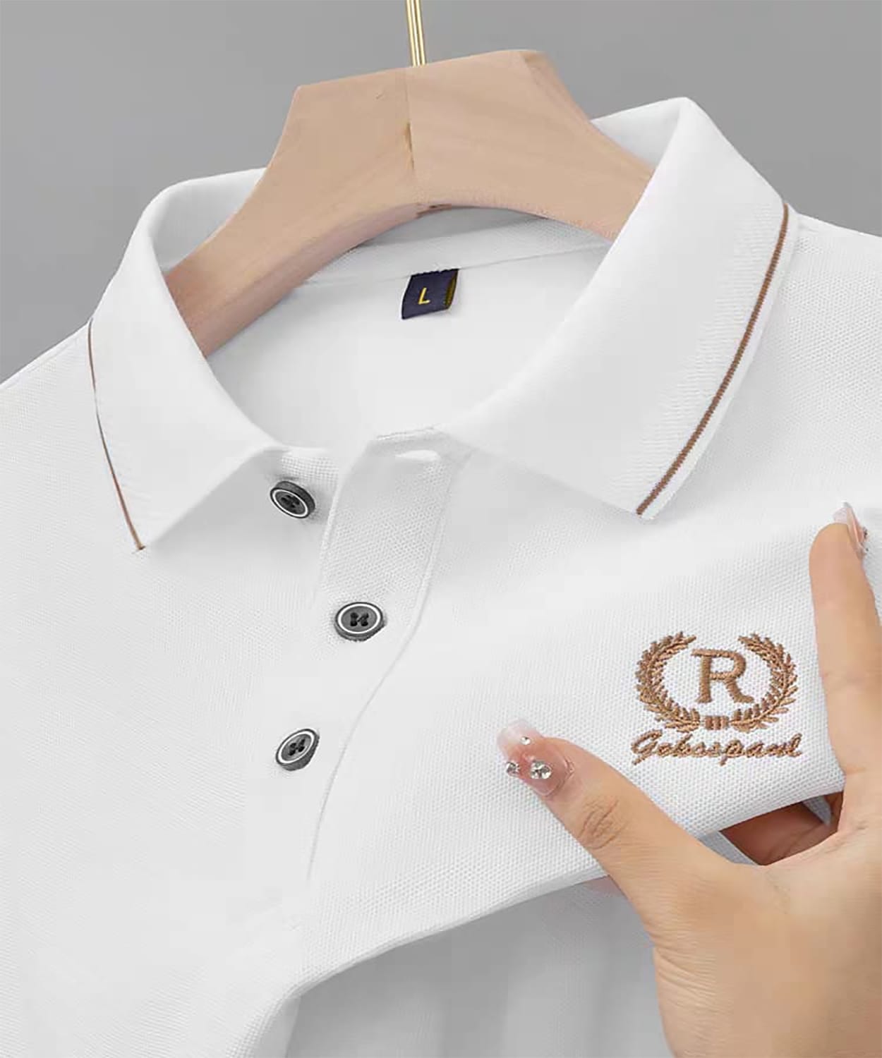 Super Premium Quality PK Cotton Polo Shirt For Men's [R-White]